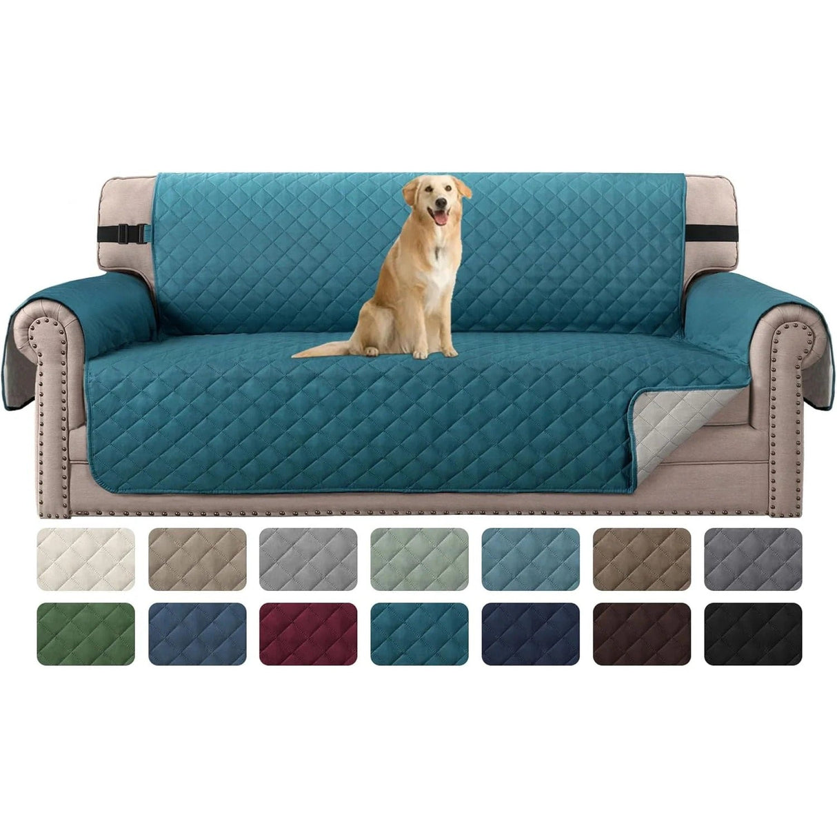 Reversible Chair Covers Water Repellent Chair Slipcover for Dogs Pets Furniture Protector