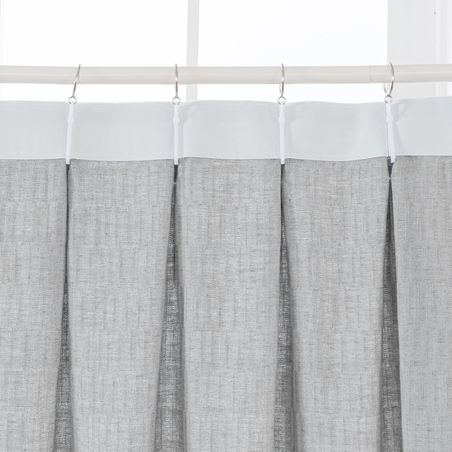 Draxis Stripe Texture Linen Blended Curtain