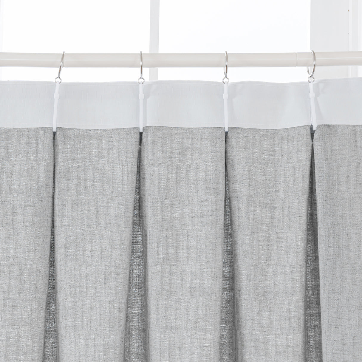 Draxis Stripe Texture Linen Blended Curtain