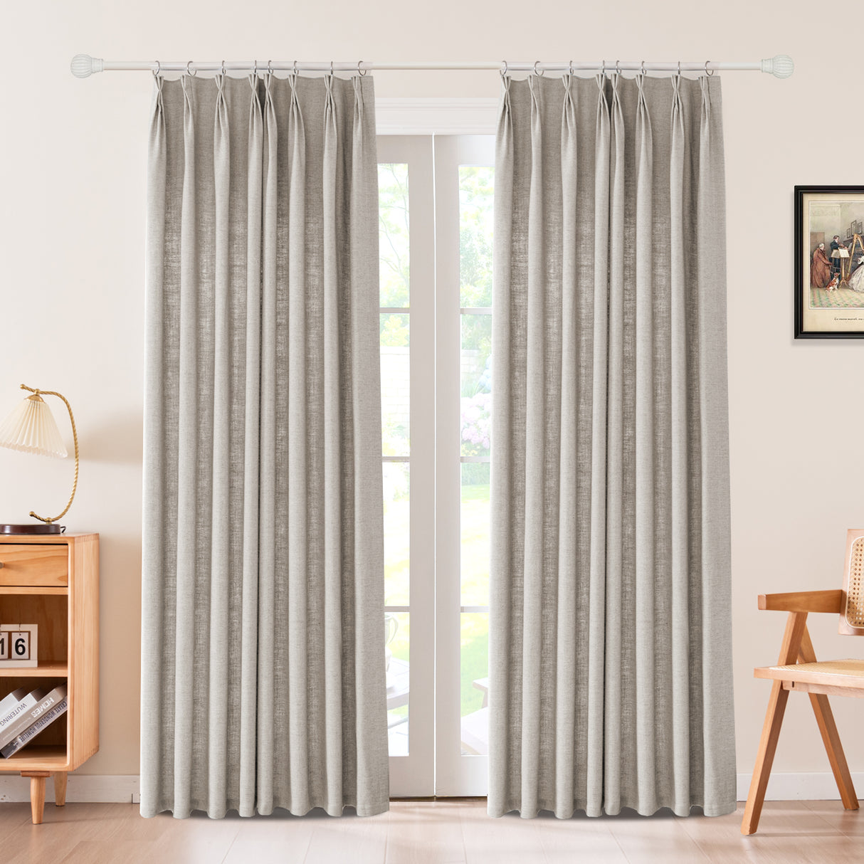 Draxis Herringbone Linen Curtain