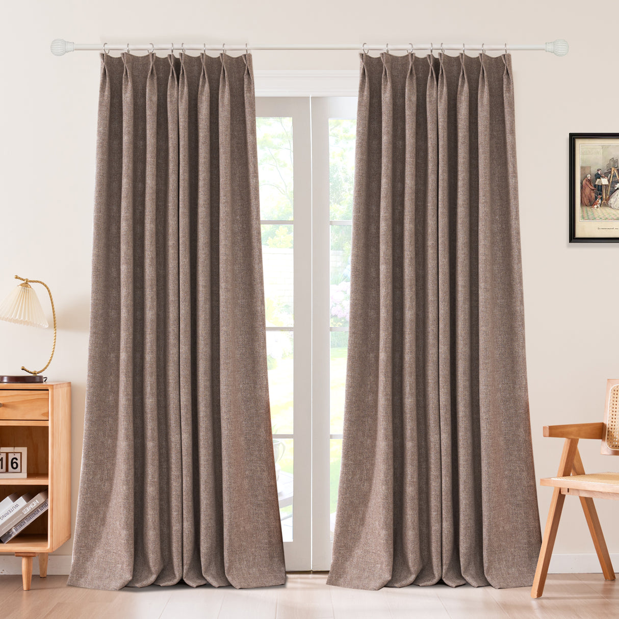 Sarella Premium Velvet Curtain Pleated