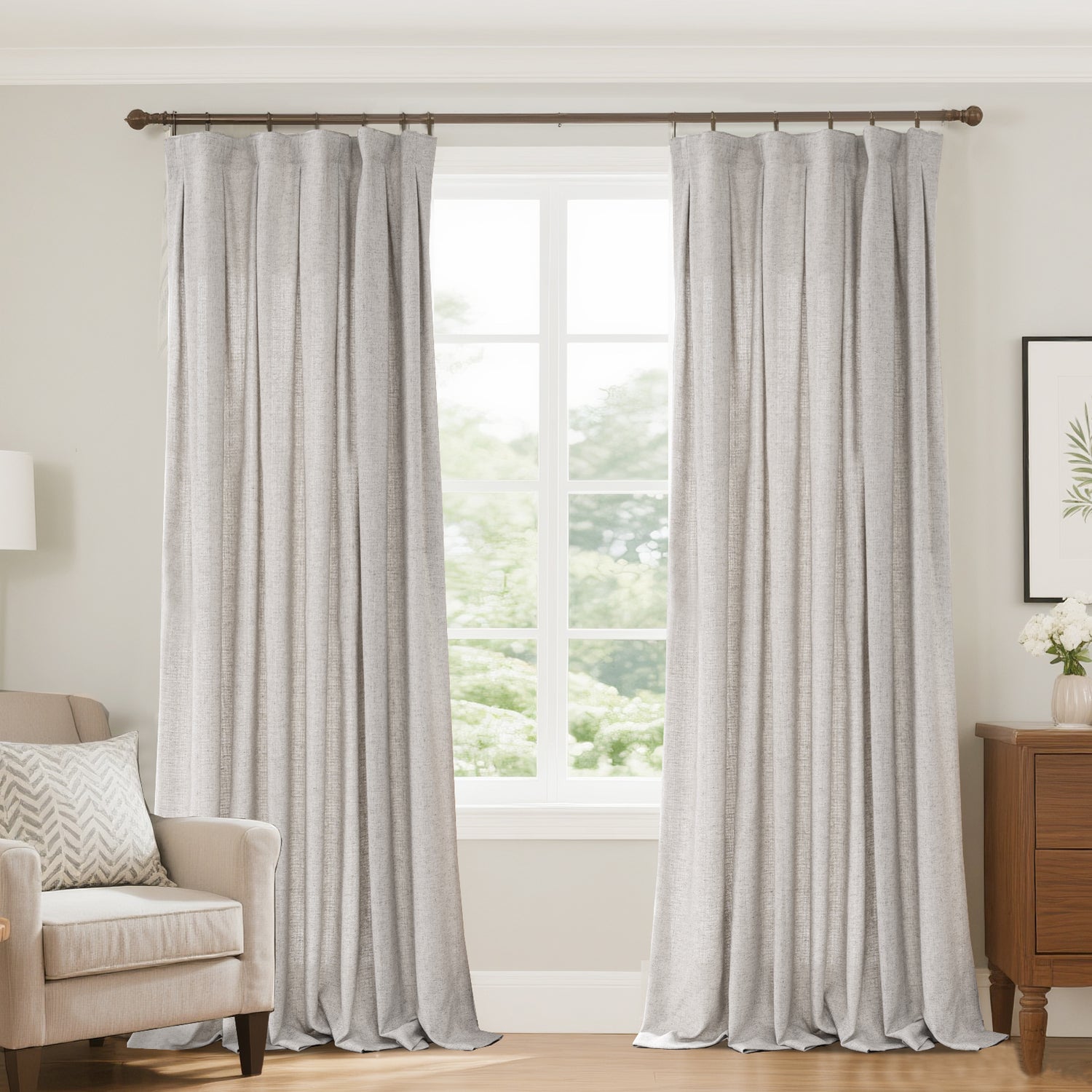 Marisel Faux LInen Heavyweight curtains