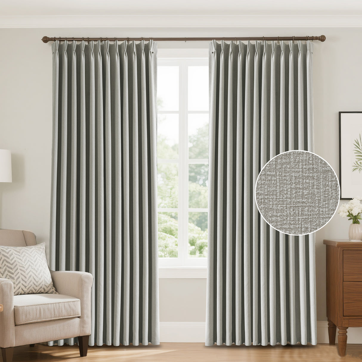 Zariel Modern European Urban Lattice Pattern Velvet Curtains