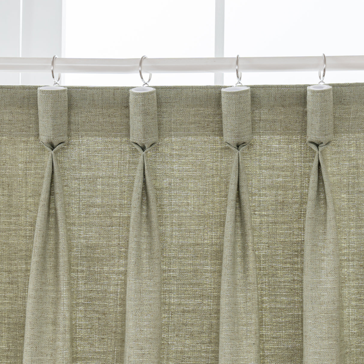 Pristine Blended Linen Curtain Pleated