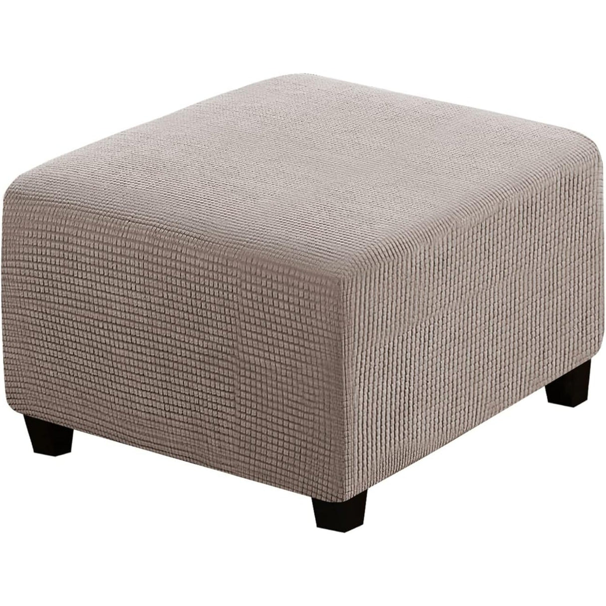 Ottoman Cover Slipcover Rectangle Fit Length Footrest Sofa Slipcovers Stool Cover