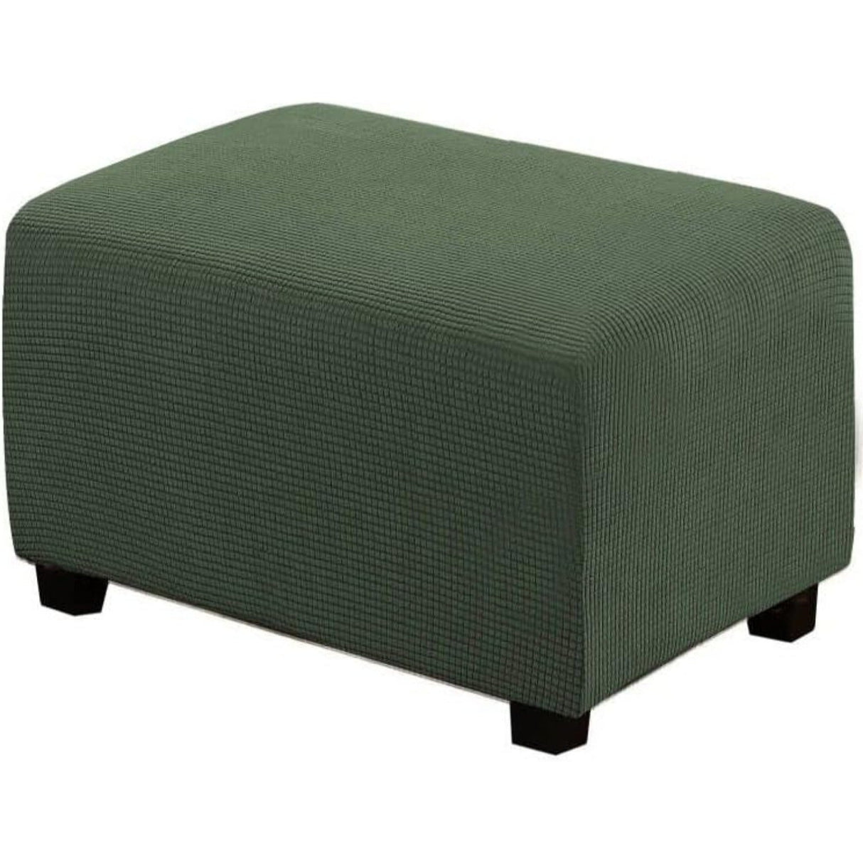 Ottoman Cover Slipcover Rectangle Fit Length Footrest Sofa Slipcovers Stool Cover
