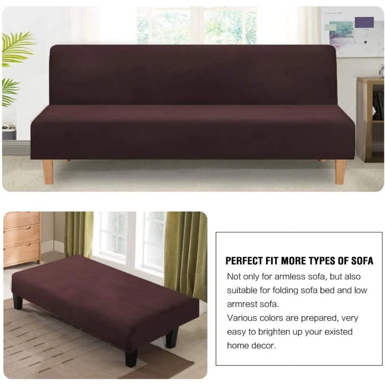 Real Velvet Futon Cover Armless Sofa Covers Sofa Bed Covers Stretch Futon Couch Cover
