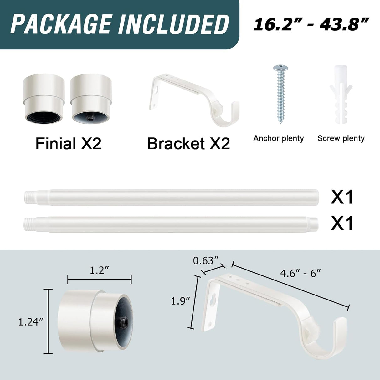 Modern Single Curtain Rod