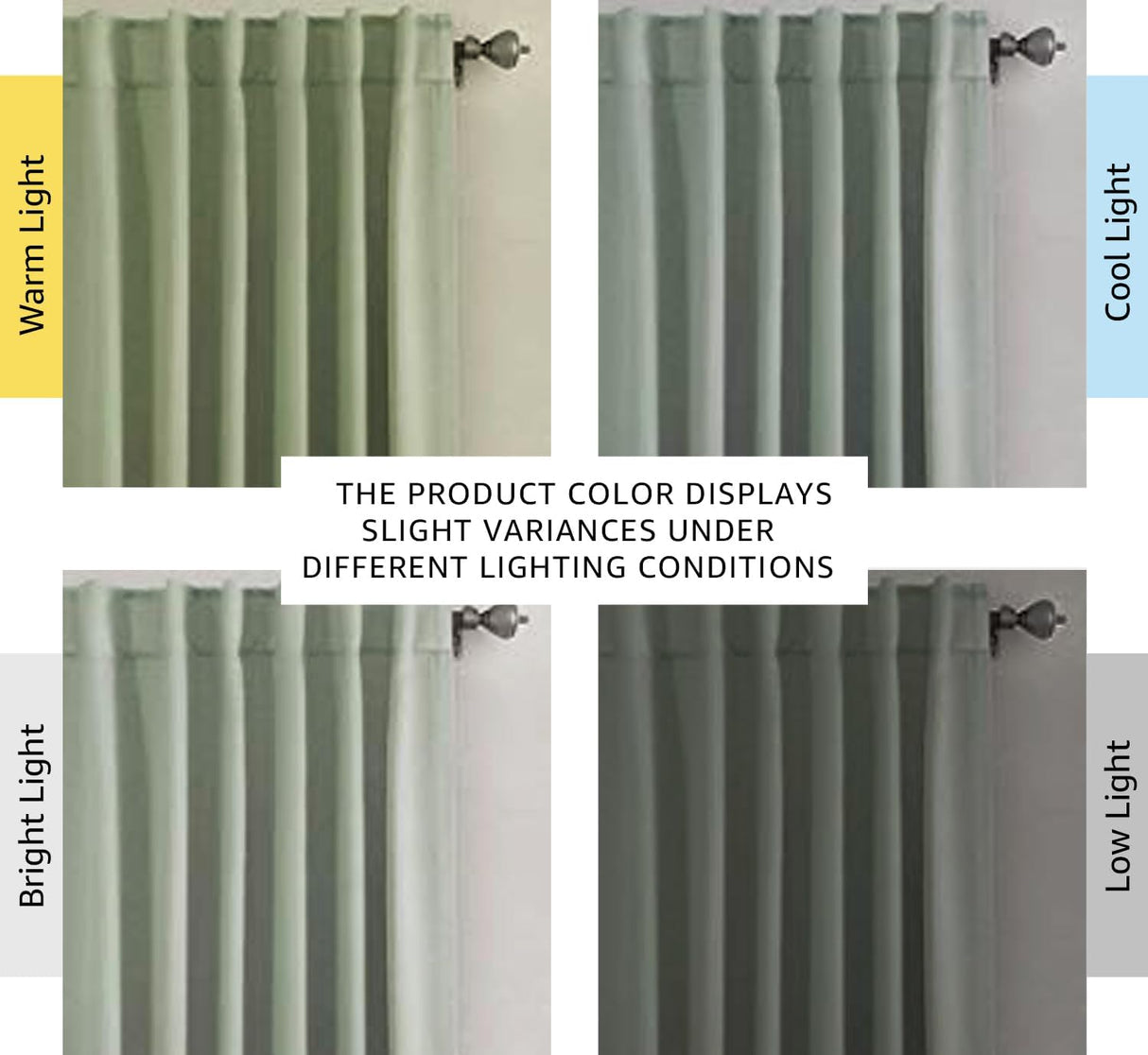 Blackout Thermal Insulated Tab/Rod Pocket Solid Color Curtains