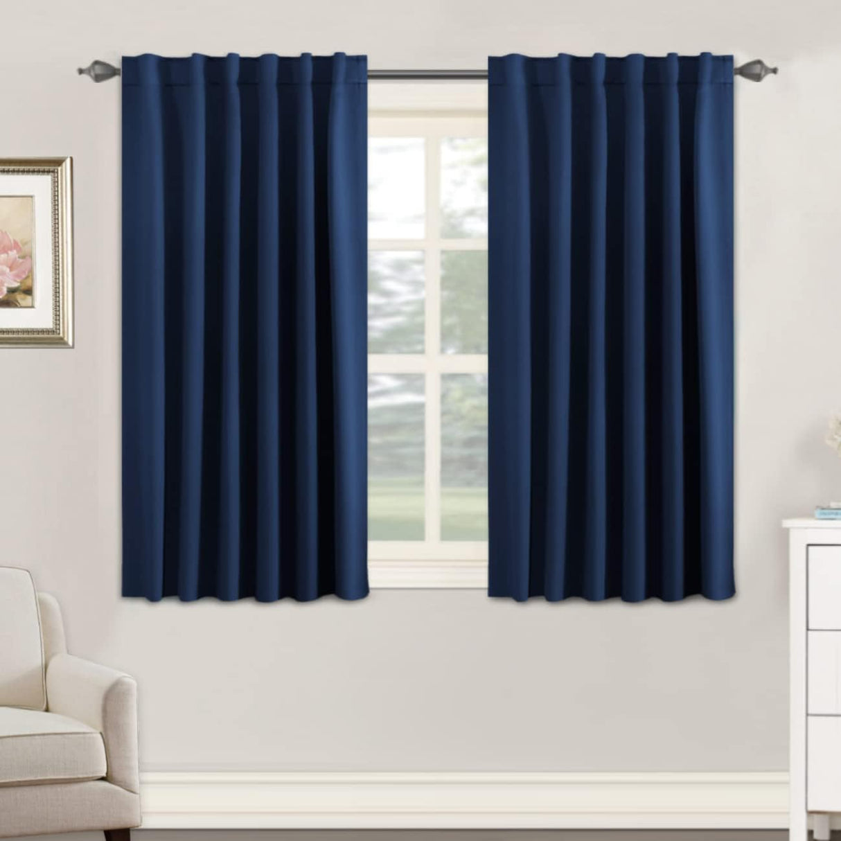Blackout Thermal Insulated Tab/Rod Pocket Solid Color Curtains