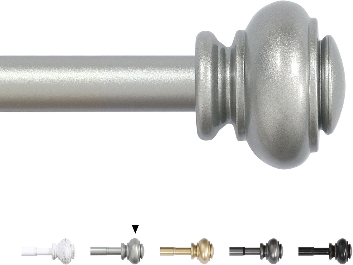 Window Curtain Rods Adjustable Decorative