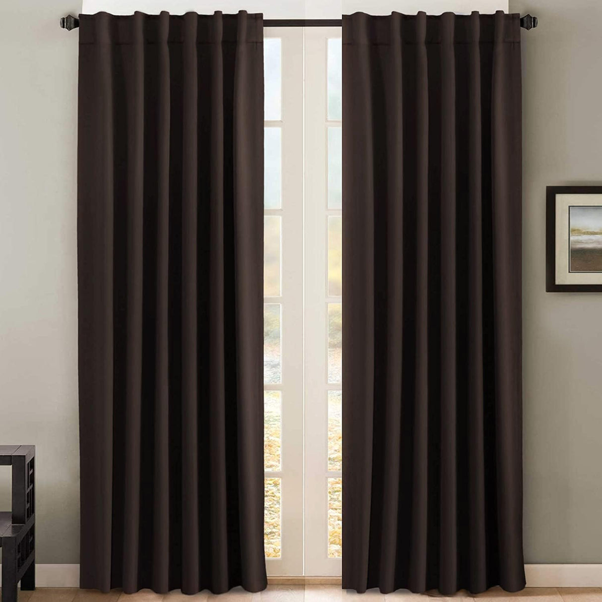 Blackout Thermal Insulated Tab/Rod Pocket Solid Color Curtains