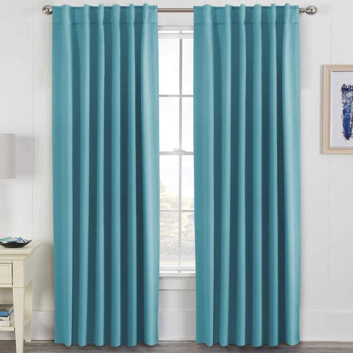 Blackout Thermal Insulated Tab/Rod Pocket Solid Color Curtains