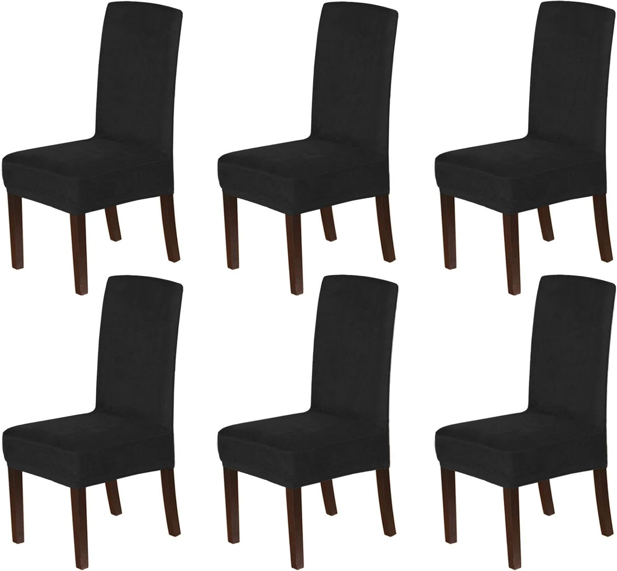 H.VERSAILTEX Velvet Dining Chair Covers Stretch Parson Chair Slipcovers, Set of 2