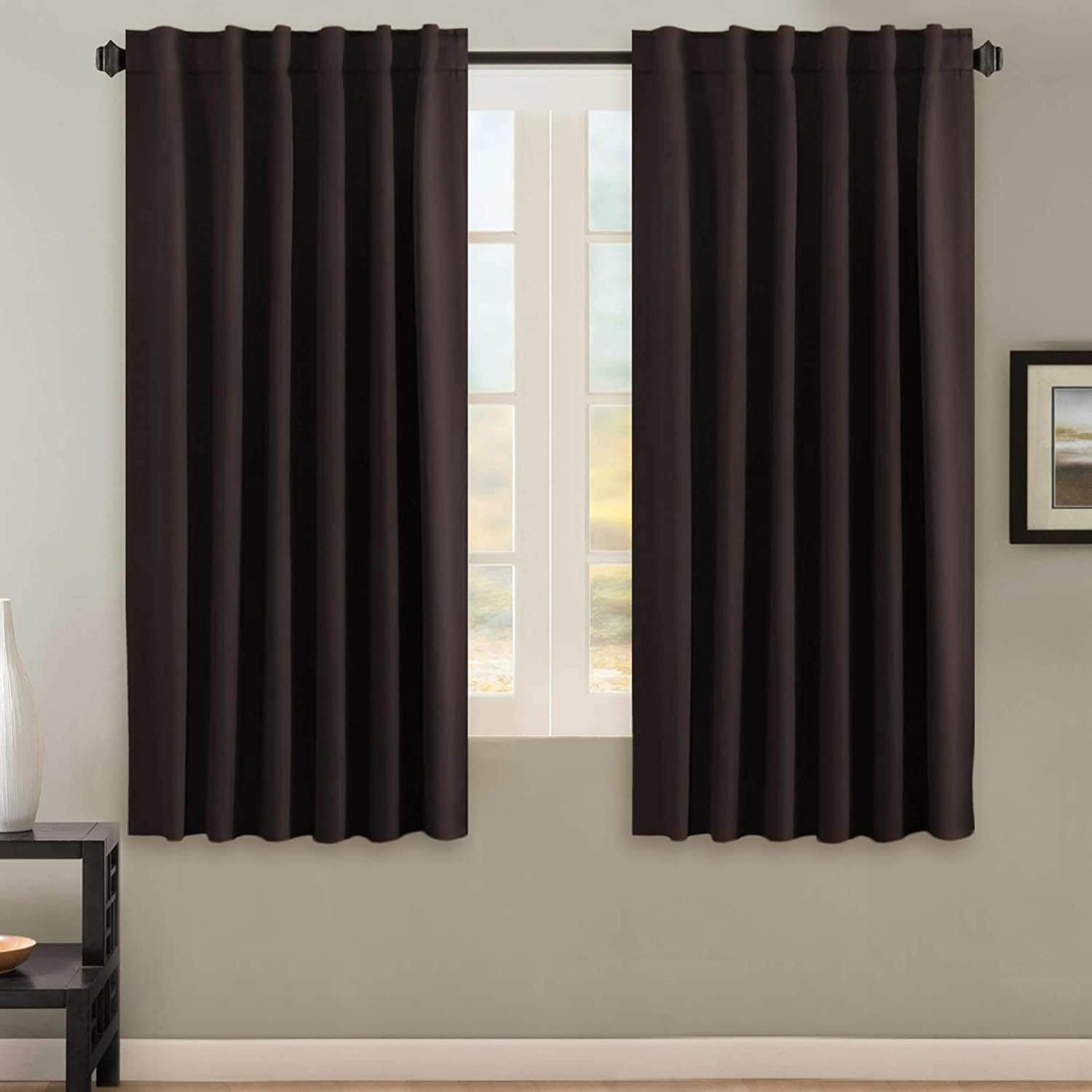 Blackout Thermal Insulated Tab/Rod Pocket Solid Color Curtains