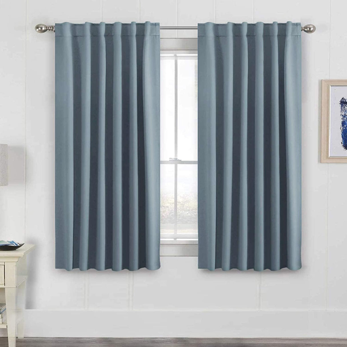 Blackout Thermal Insulated Tab/Rod Pocket Solid Color Curtains