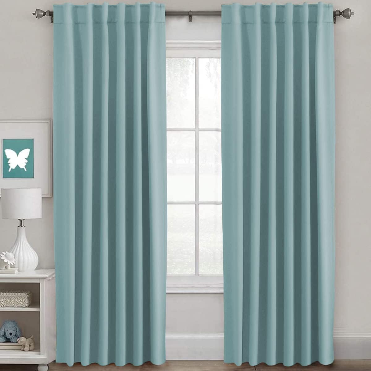 Blackout Thermal Insulated Tab/Rod Pocket Solid Color Curtains