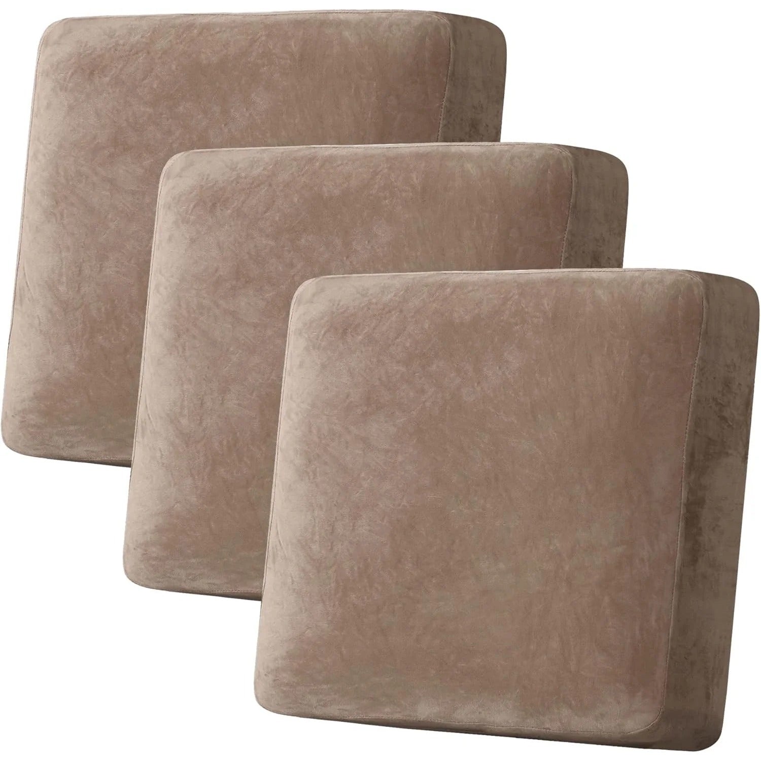 Velvet Stretch Couch Cushion Cover Plush Cushion Slipcover
