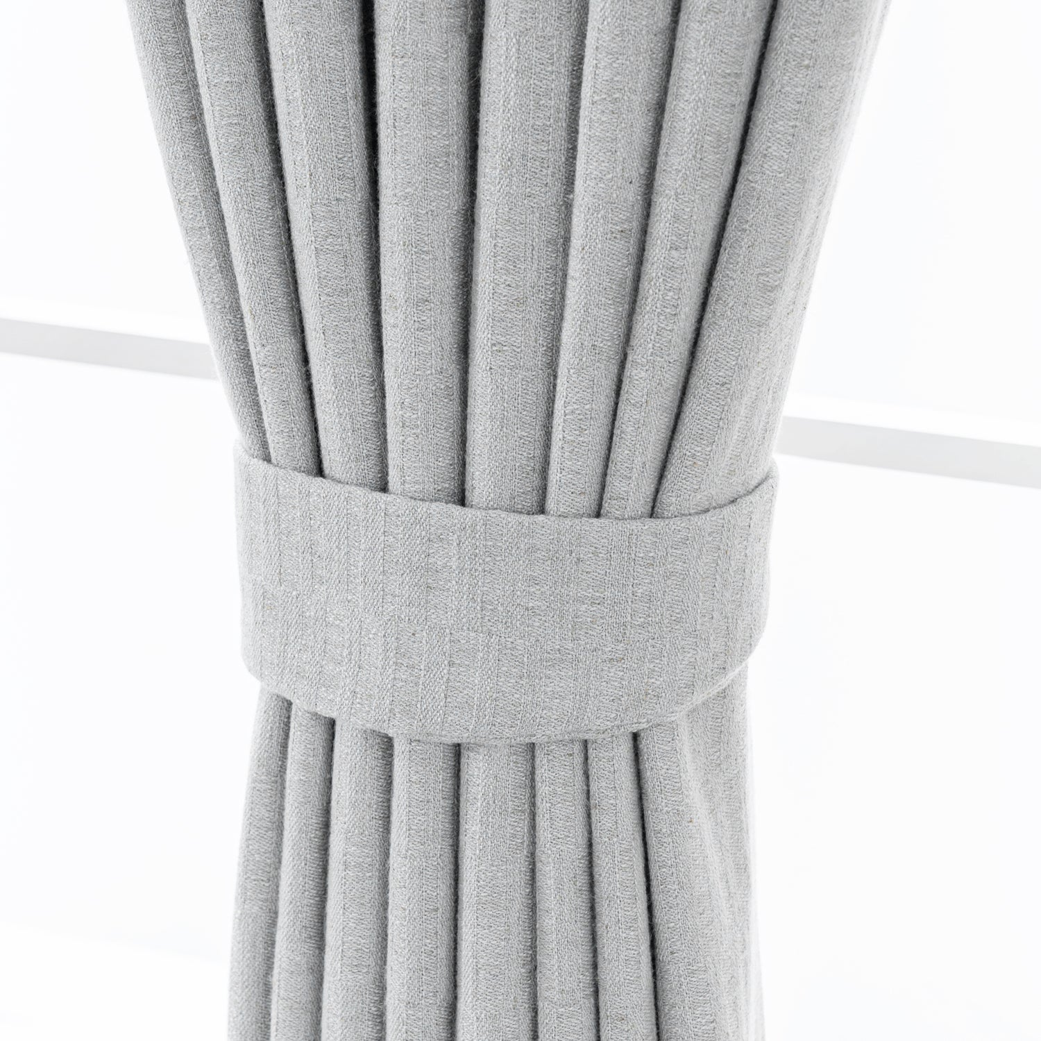 Draxis Stripe Texture Linen Blended Curtain