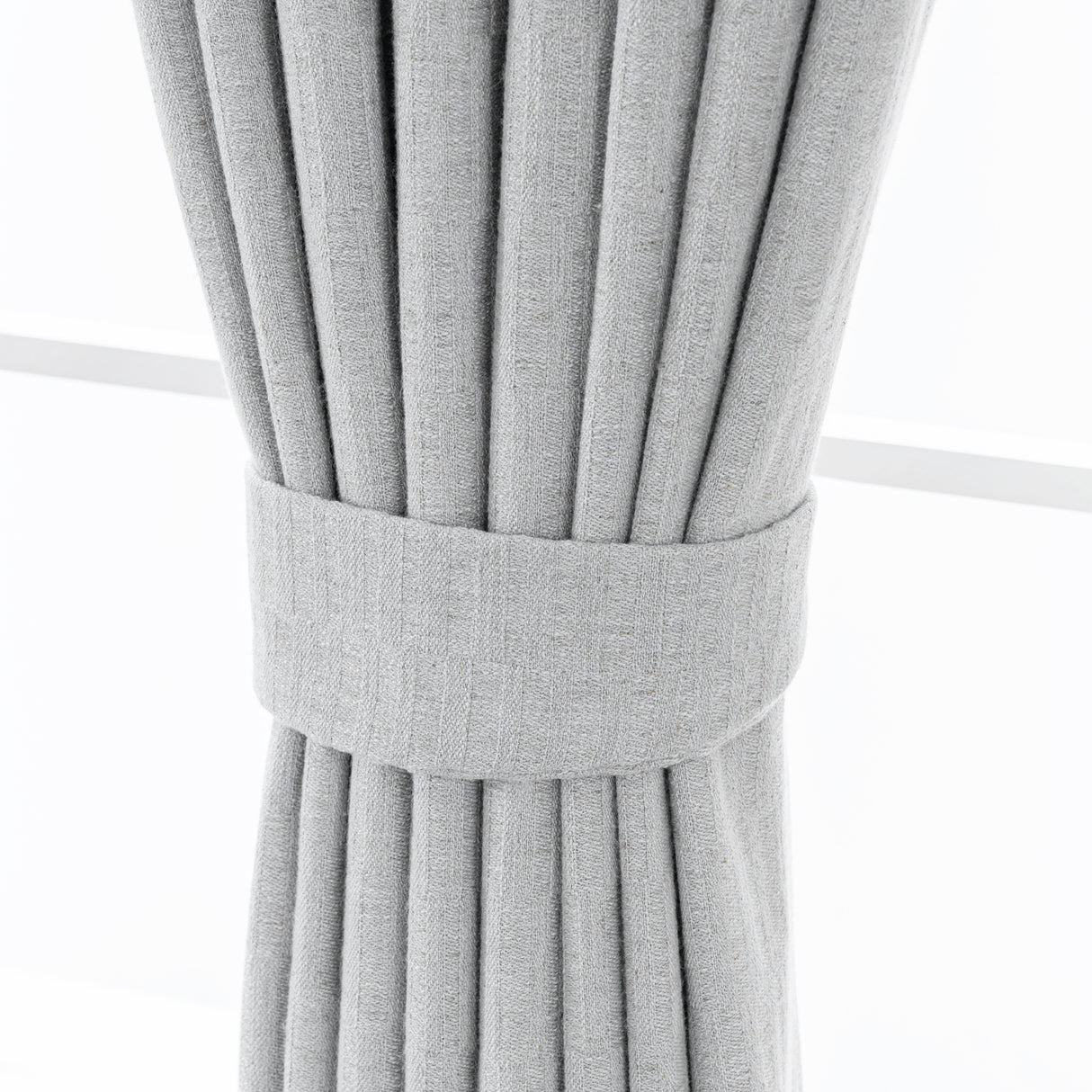 Draxis Stripe Texture Linen Blended Curtain