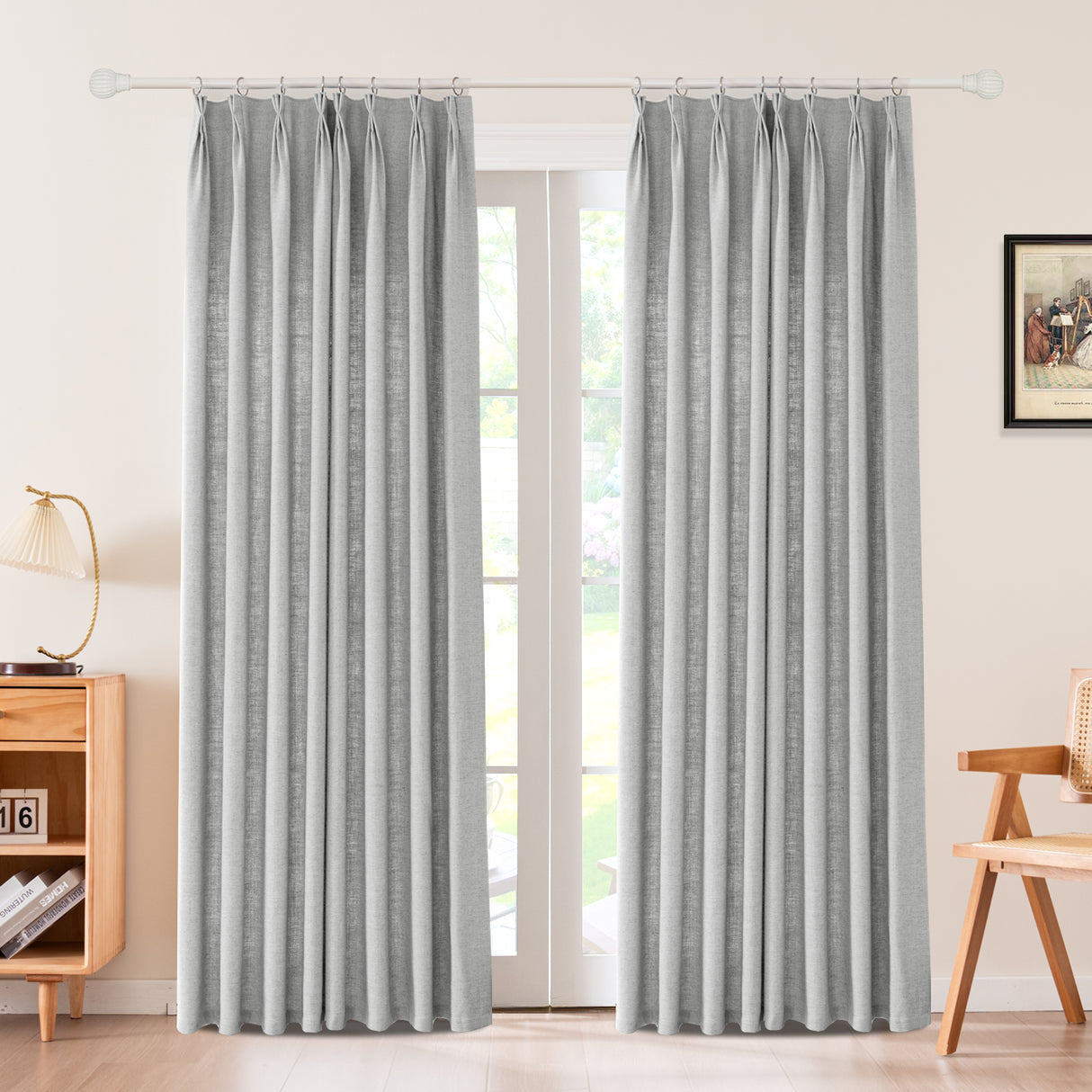 Draxis Herringbone Linen Curtain