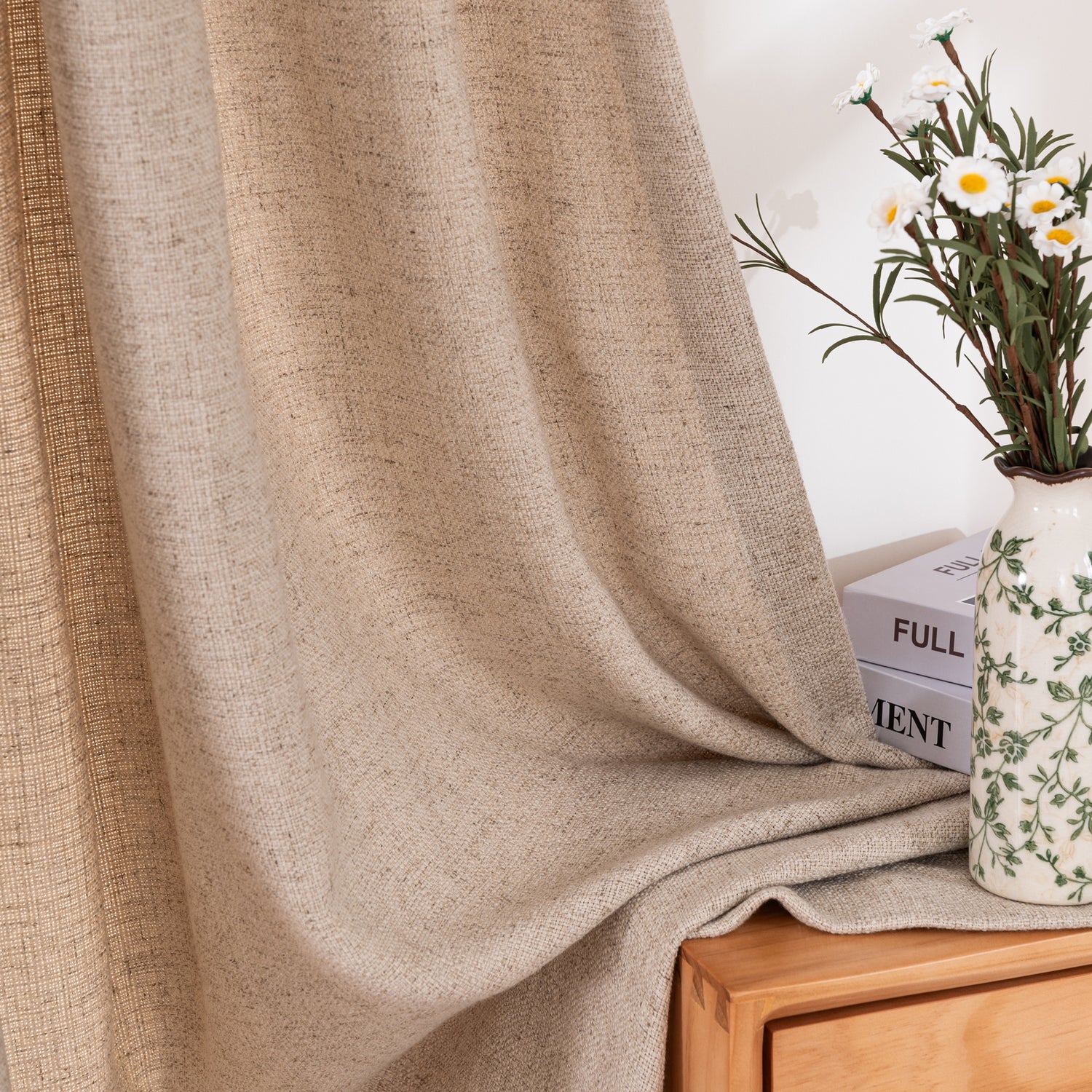 Marisel Faux LInen Heavyweight curtains