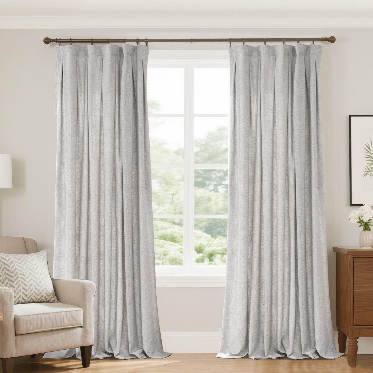 Marisel Faux LInen Heavyweight curtains