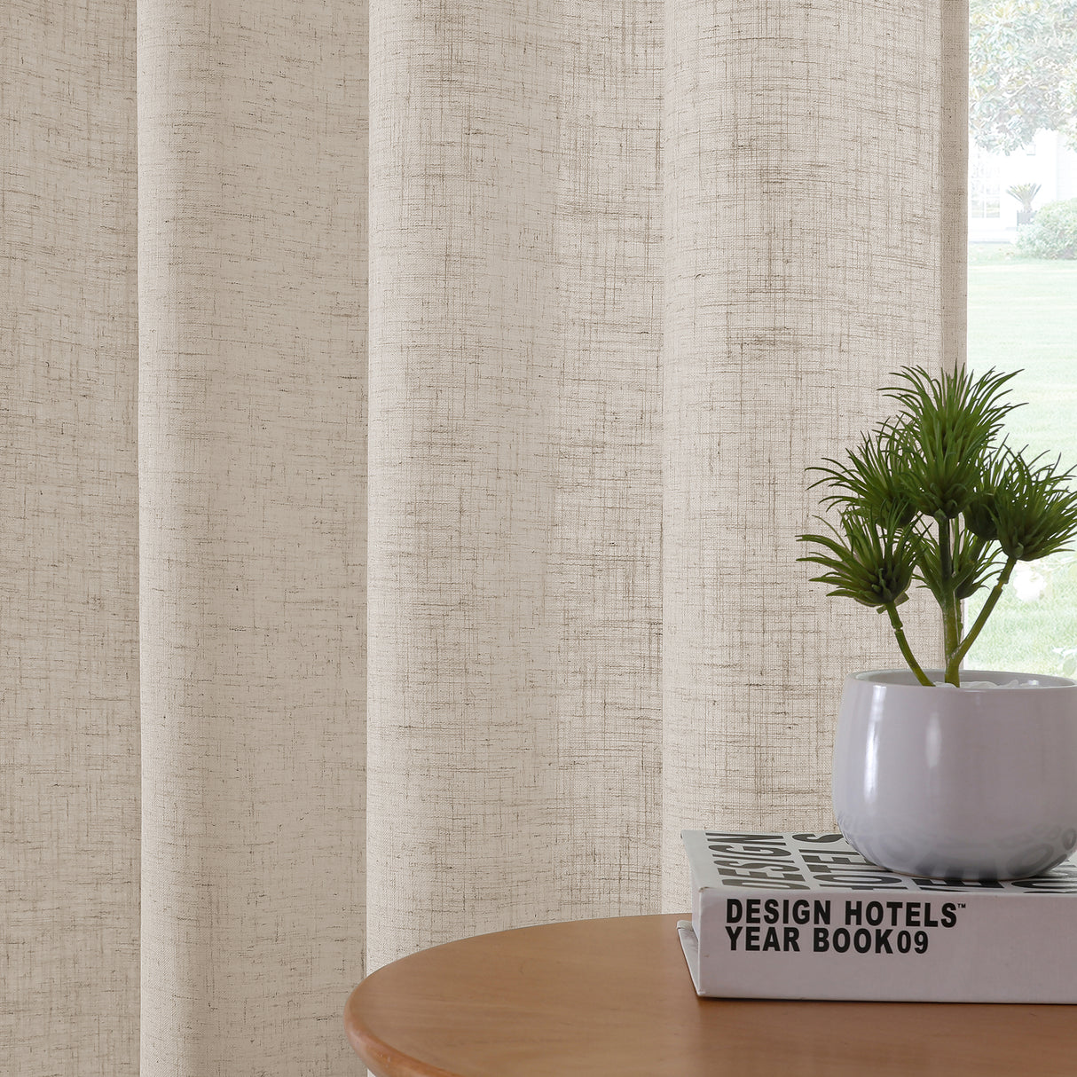 Aurevia Flowing Texture Linen Sheer curtain