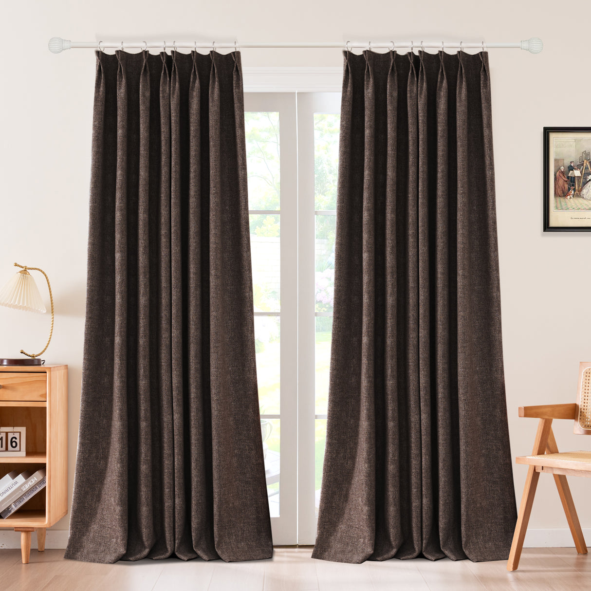 Sarella Premium Velvet Curtain Pleated