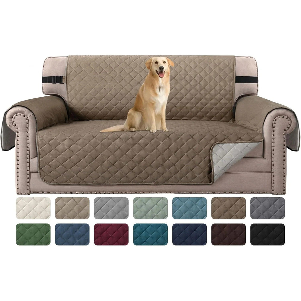 Reversible Chair Covers Water Repellent Chair Slipcover for Dogs Pets Furniture Protector