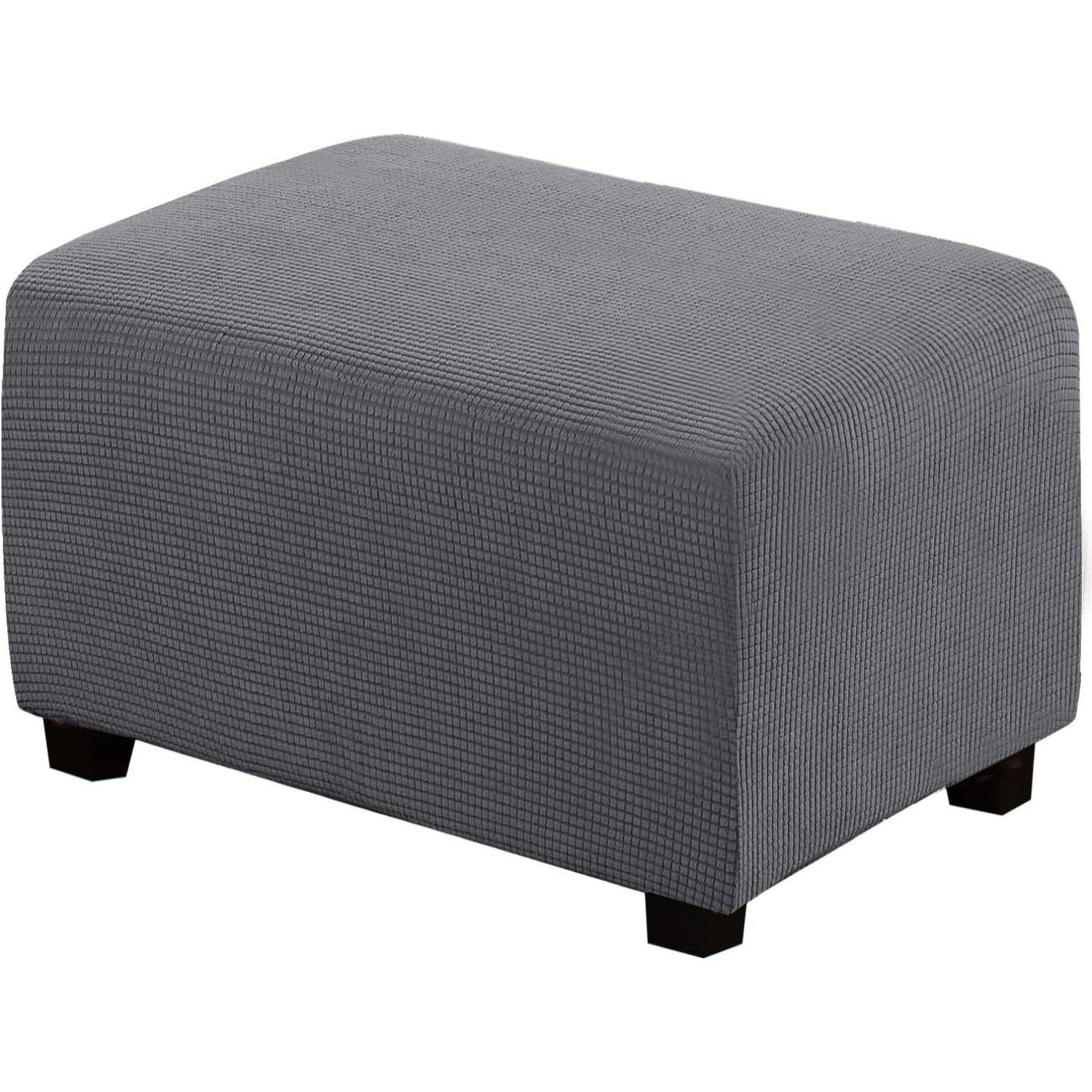 Ottoman Cover Slipcover Rectangle Fit Length Footrest Sofa Slipcovers Stool Cover