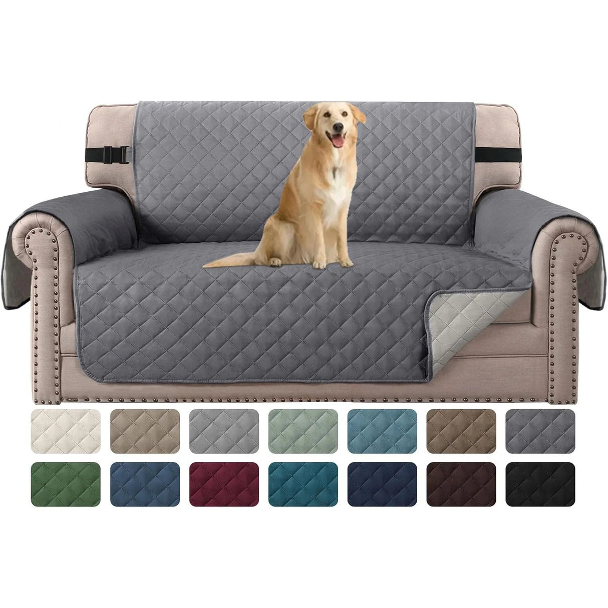 Reversible Chair Covers Water Repellent Chair Slipcover for Dogs Pets Furniture Protector