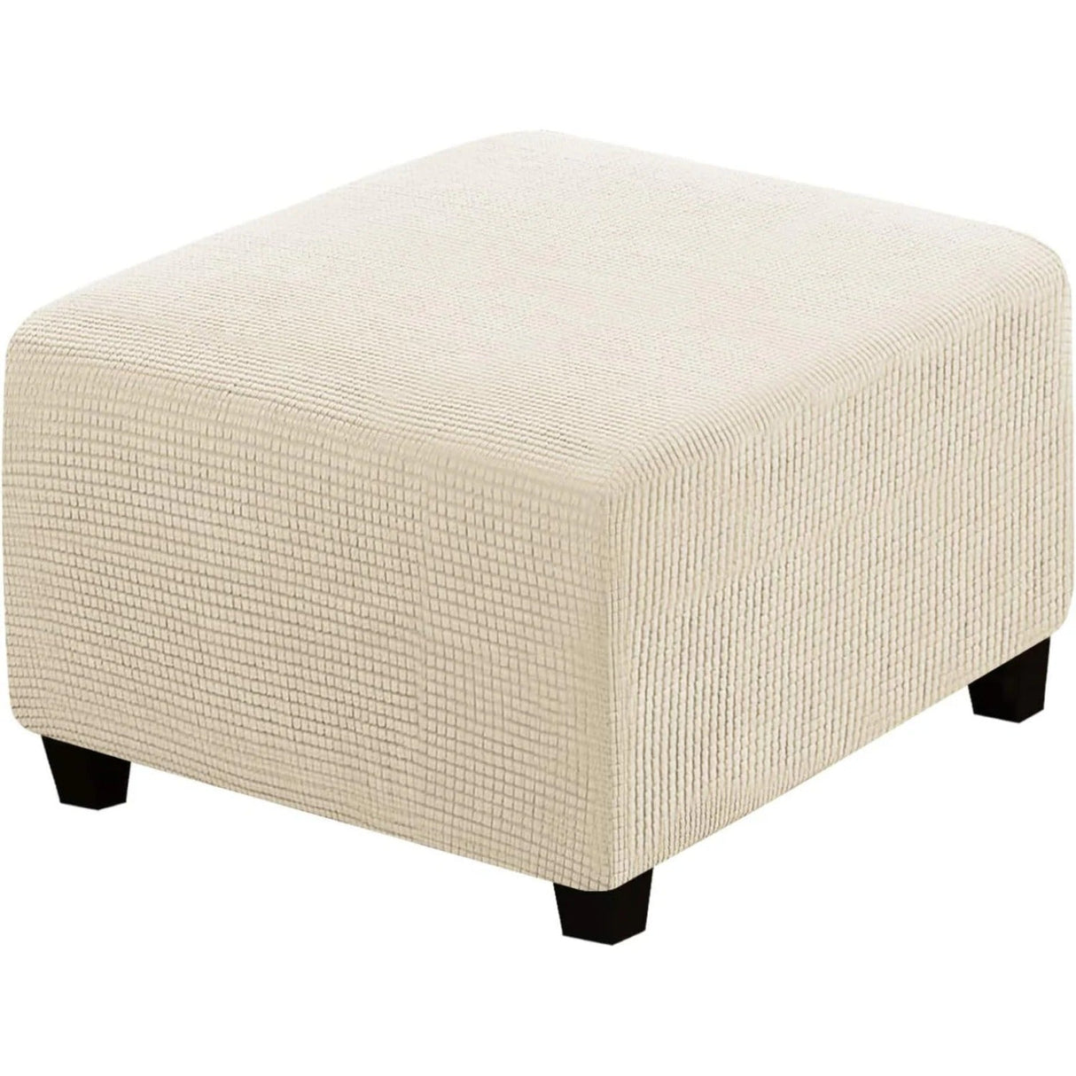 Ottoman Cover Slipcover Rectangle Fit Length Footrest Sofa Slipcovers Stool Cover