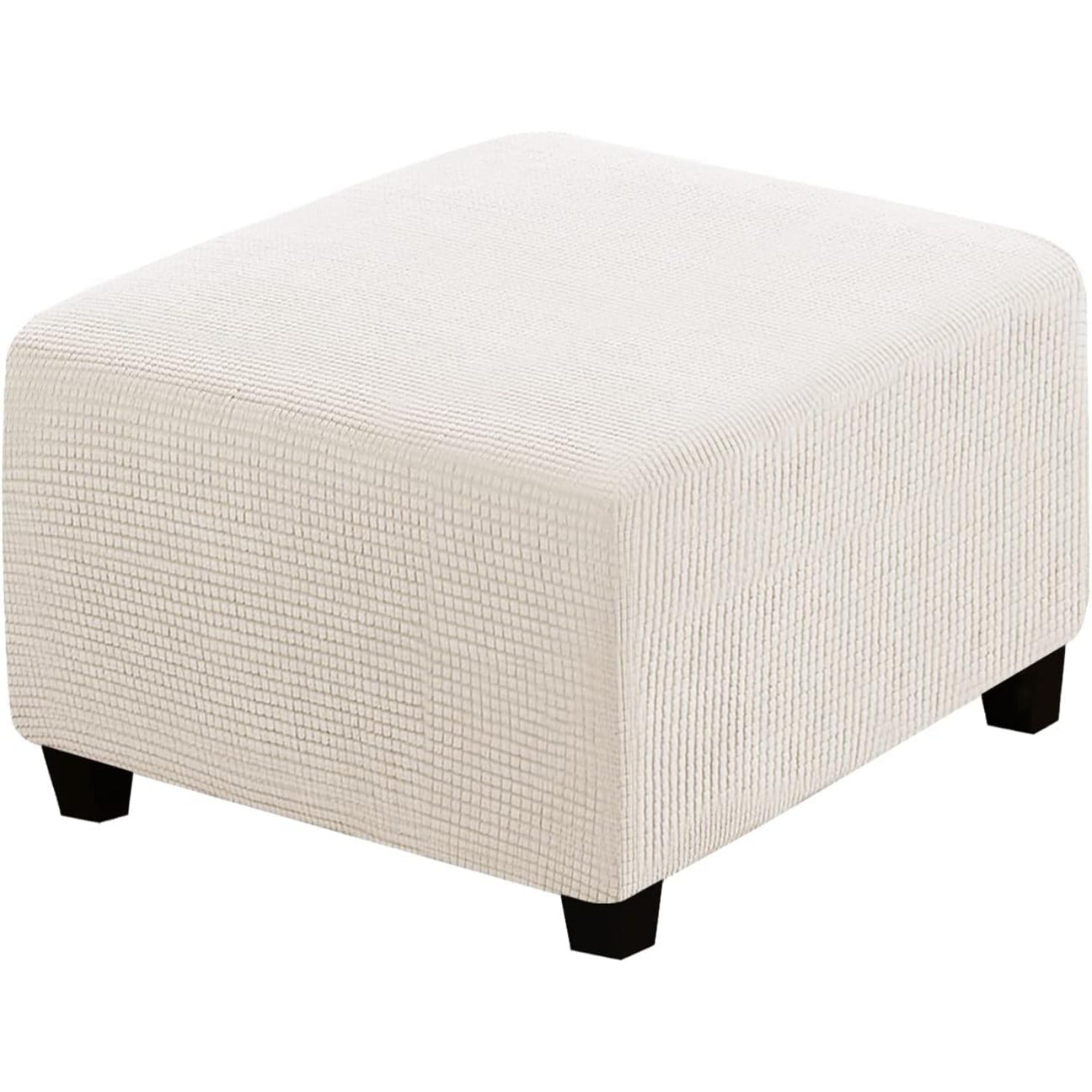 Ottoman Cover Slipcover Rectangle Fit Length Footrest Sofa Slipcovers Stool Cover