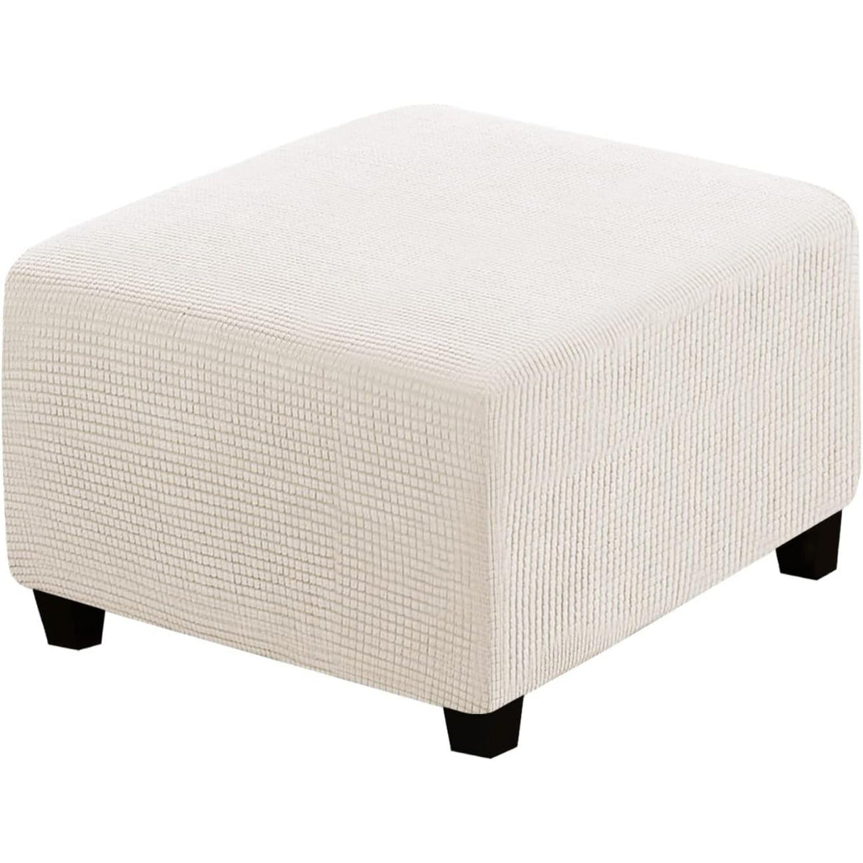 Ottoman Cover Slipcover Rectangle Fit Length Footrest Sofa Slipcovers Stool Cover