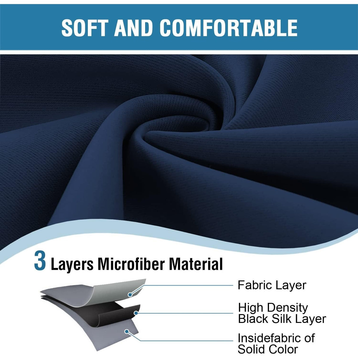 H.VERSAILTEX Doorway Curtain Blackout Closet Door Curtain Room Divider