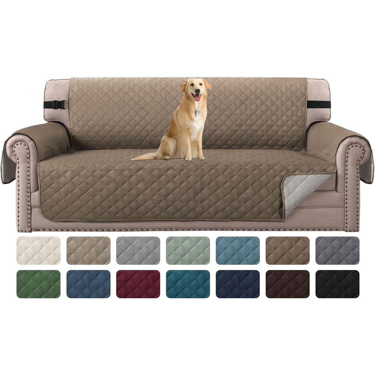 Reversible Chair Covers Water Repellent Chair Slipcover for Dogs Pets Furniture Protector