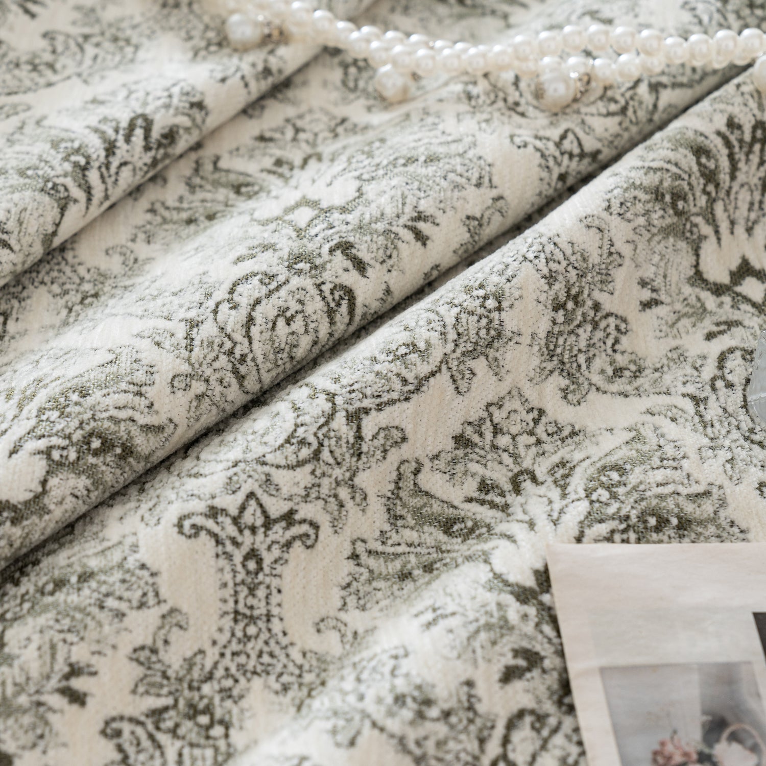 Lyssa Jacquard Curtain Drapery Pleated