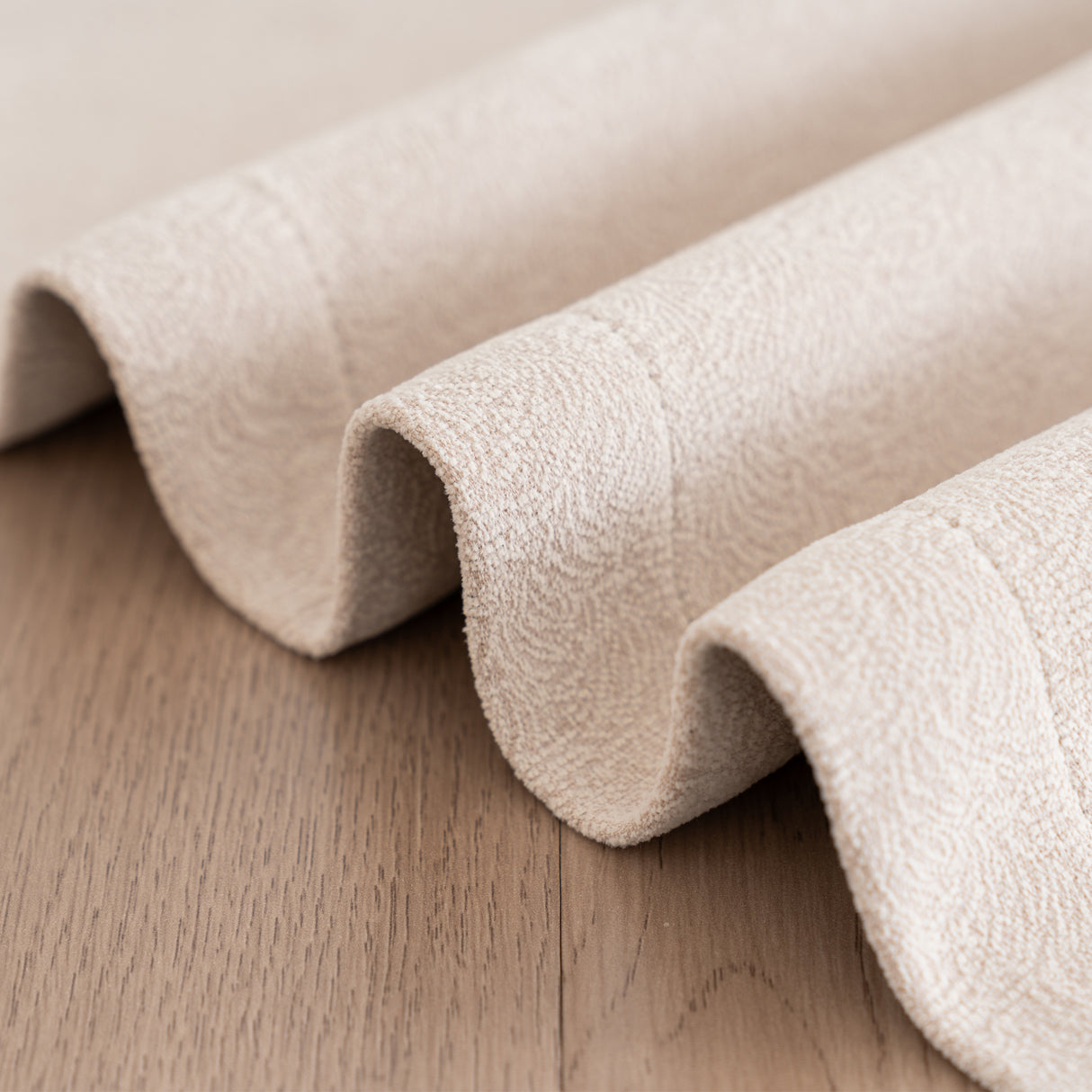 Zariel Pebbled Swirl Texture Velvet Curtain Pleated