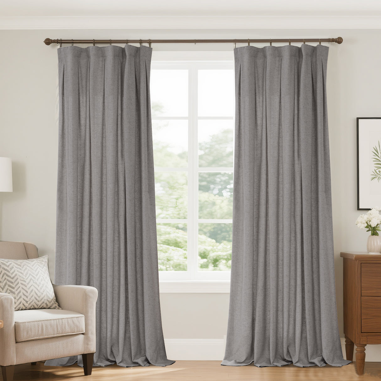 Marisel Faux LInen Heavyweight curtains