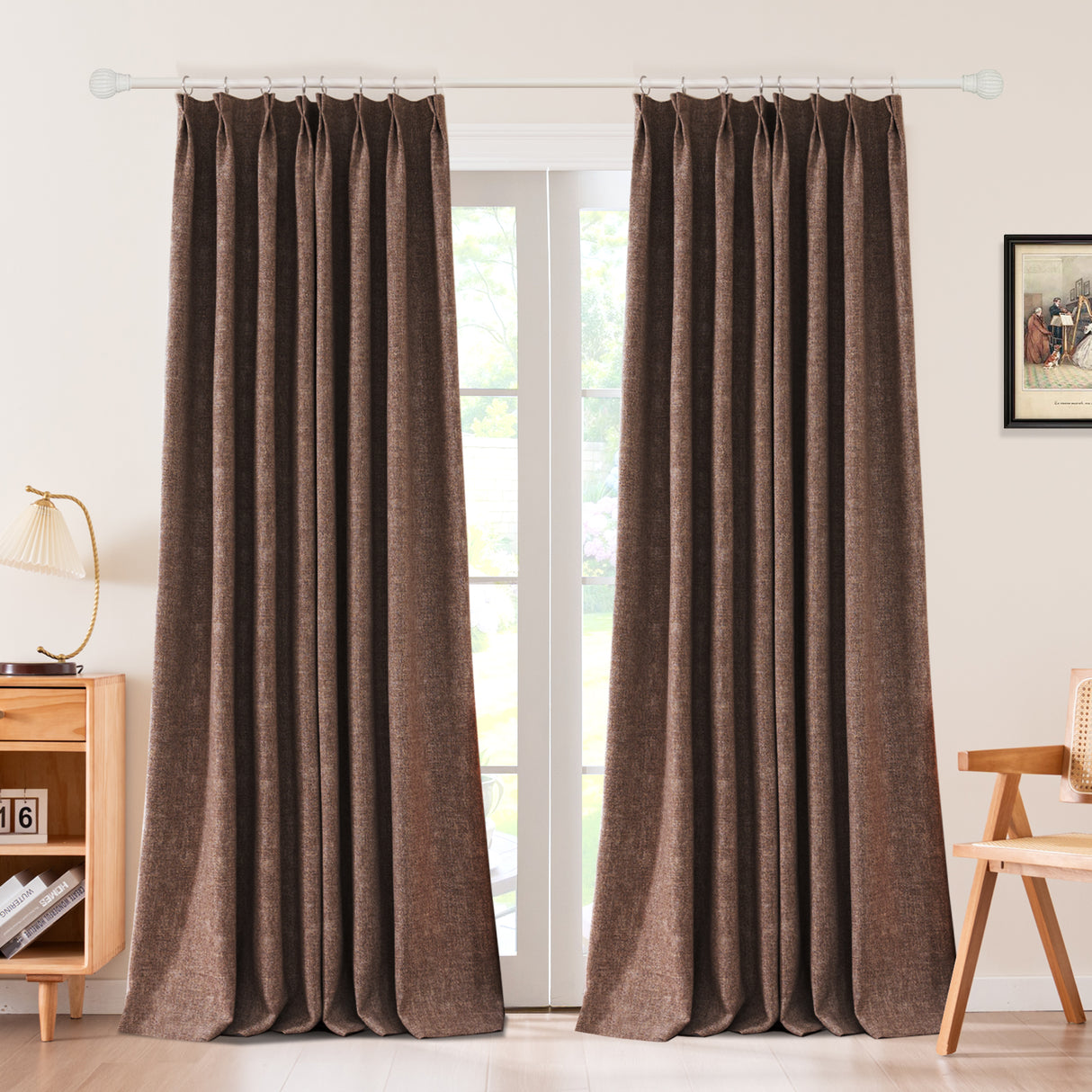 Sarella Premium Velvet Curtain Pleated