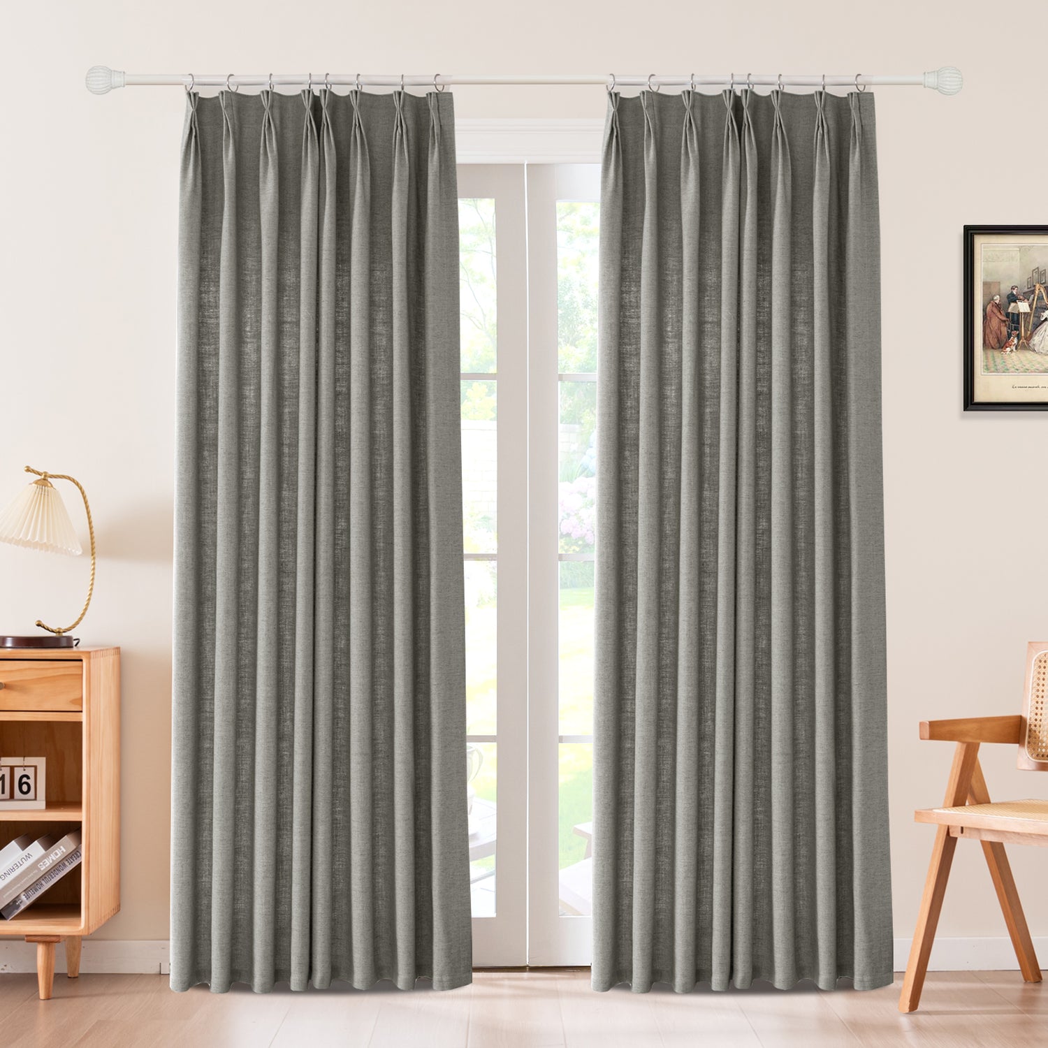 Draxis Herringbone Linen Curtain