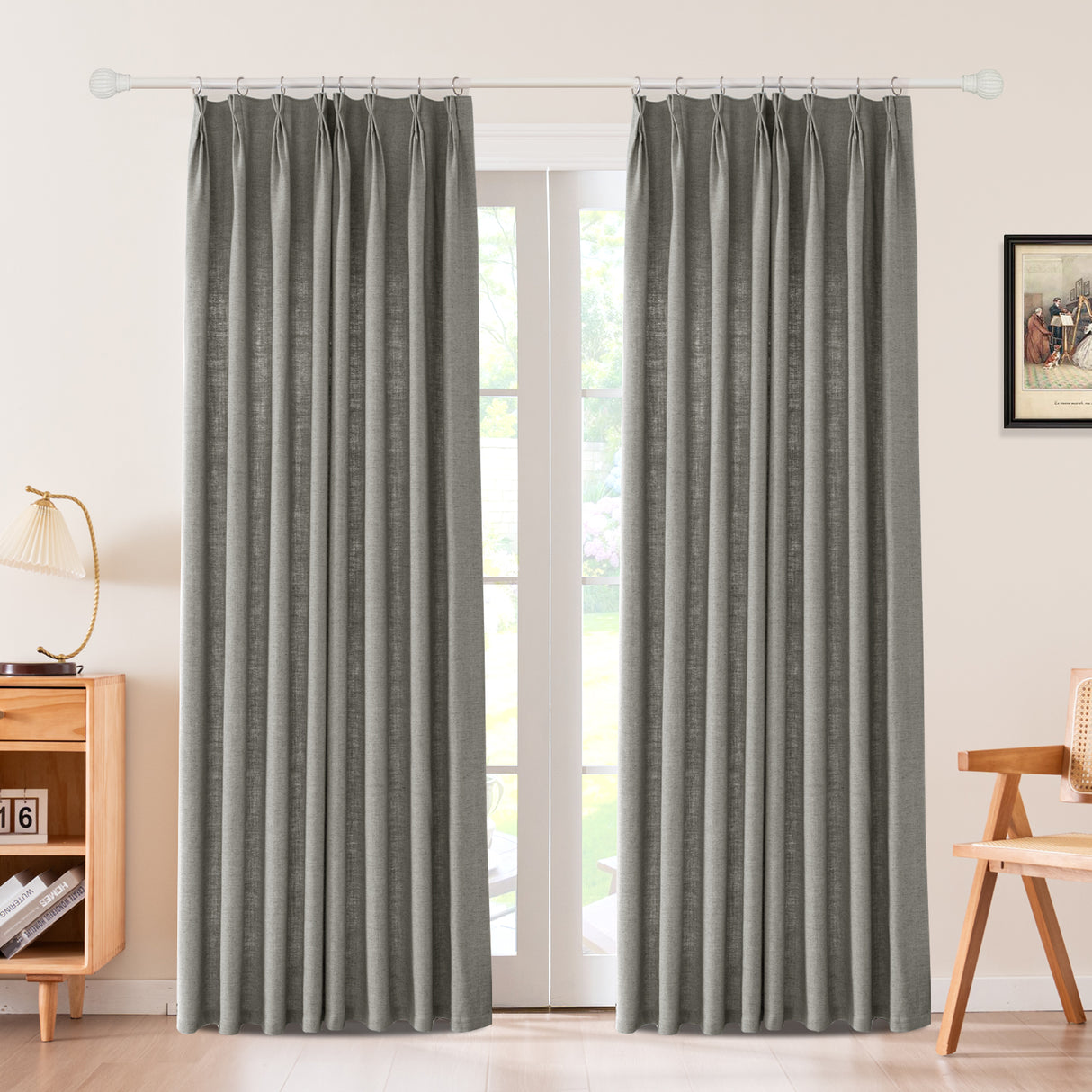 Draxis Herringbone Linen Curtain