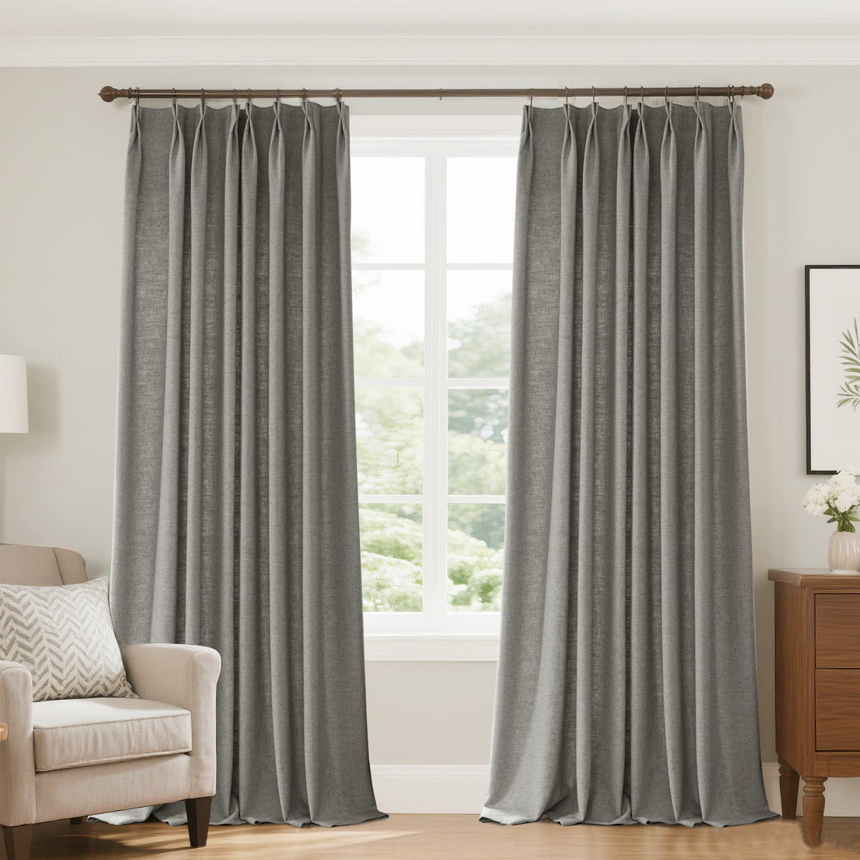 Draxis Textured Blended Linen Curtains