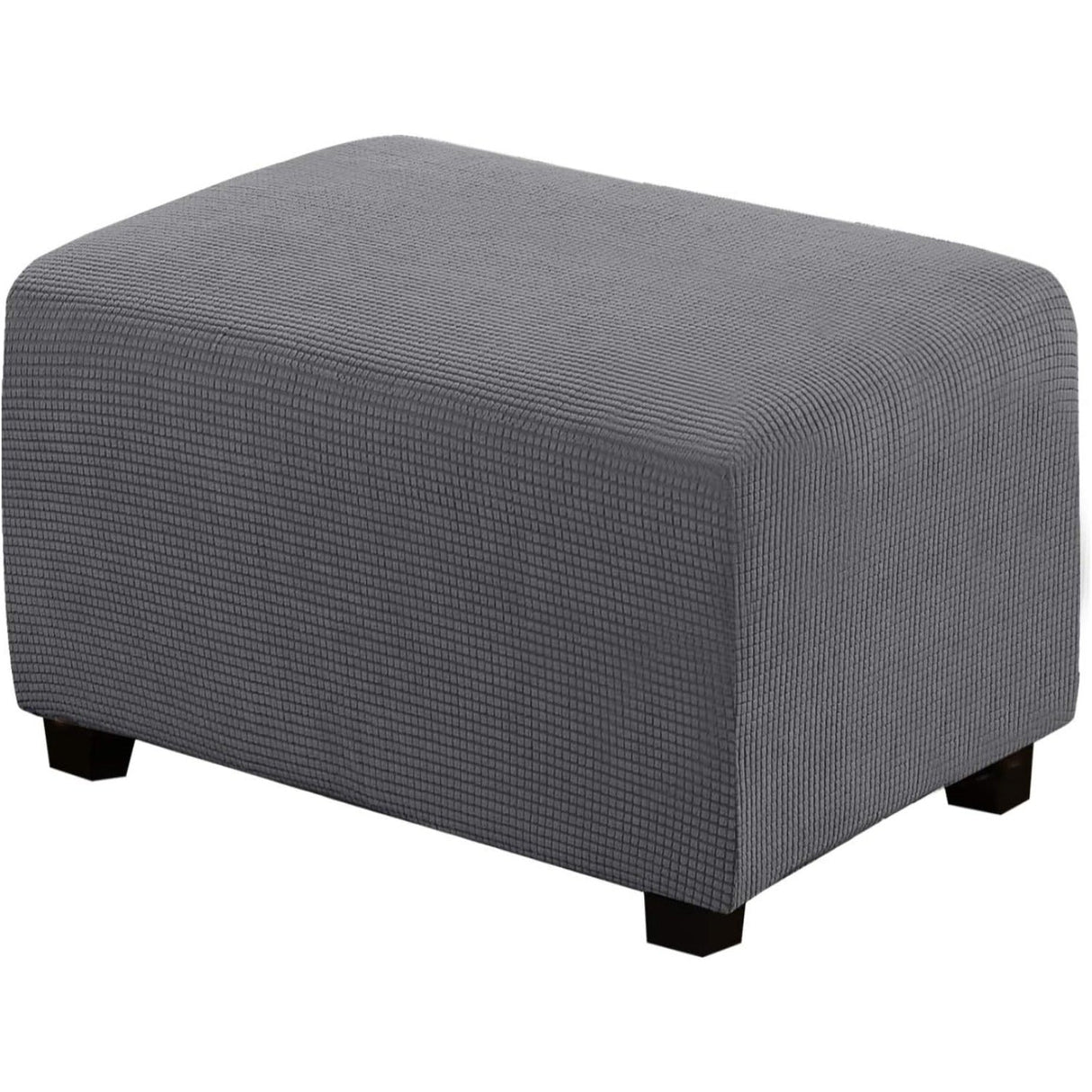 Ottoman Cover Slipcover Rectangle Fit Length Footrest Sofa Slipcovers Stool Cover