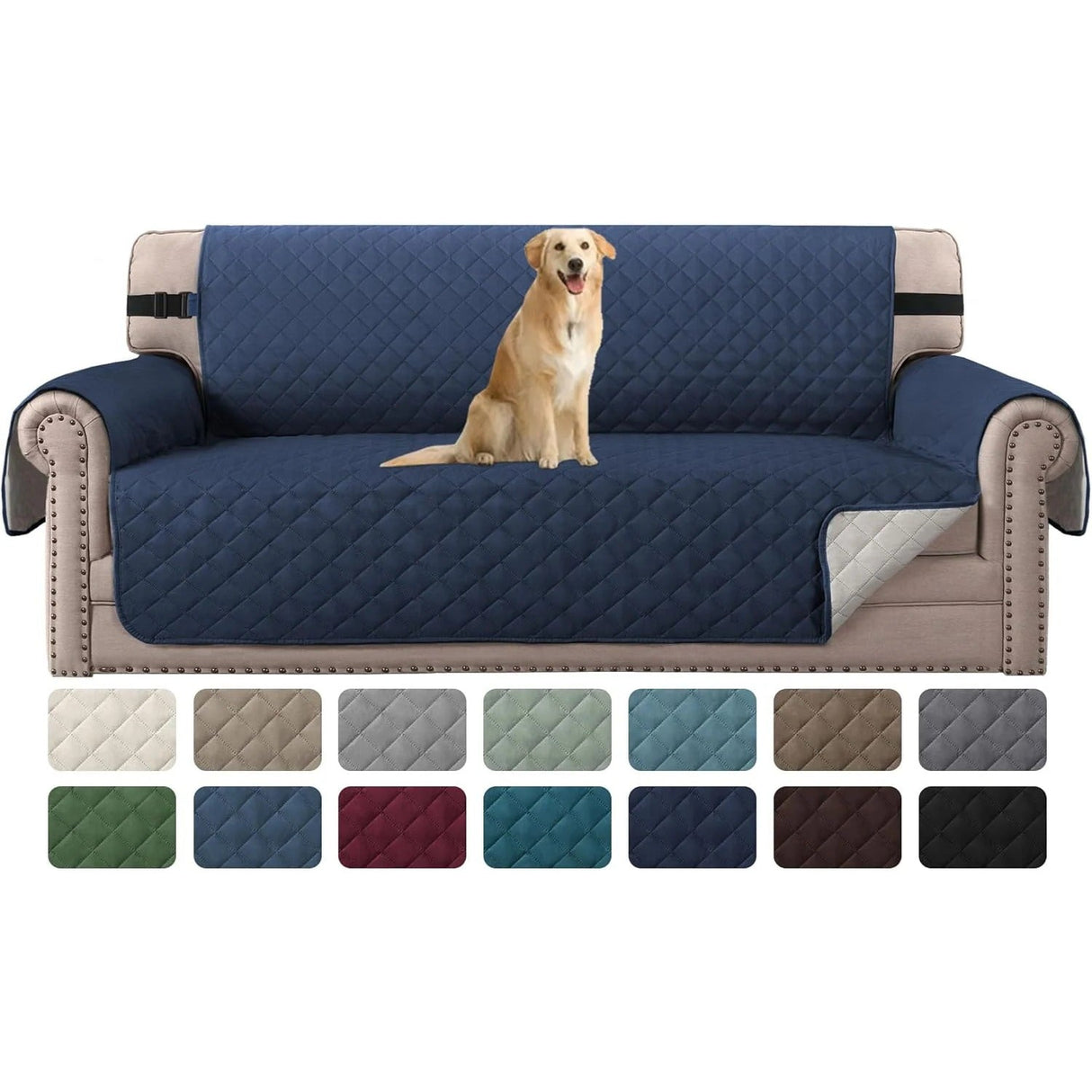 Reversible Chair Covers Water Repellent Chair Slipcover for Dogs Pets Furniture Protector