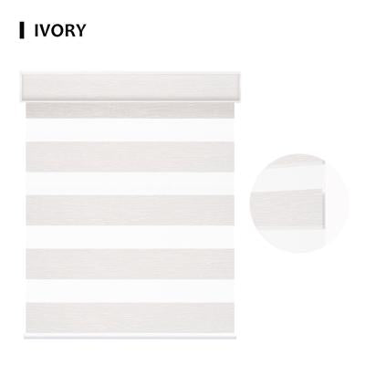 Motorized Zebra Shades 60% Blackout Translucent 75mm Eloise