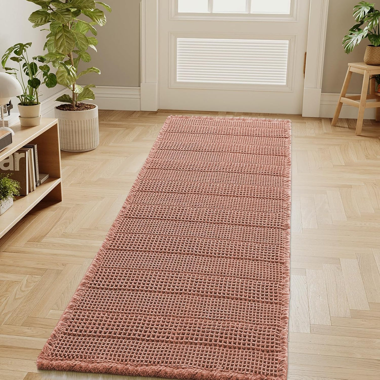 H.VERSAILTEX Absorbent Non-Slip Waffle Bath Mat – Quick Dry & Machine Washable