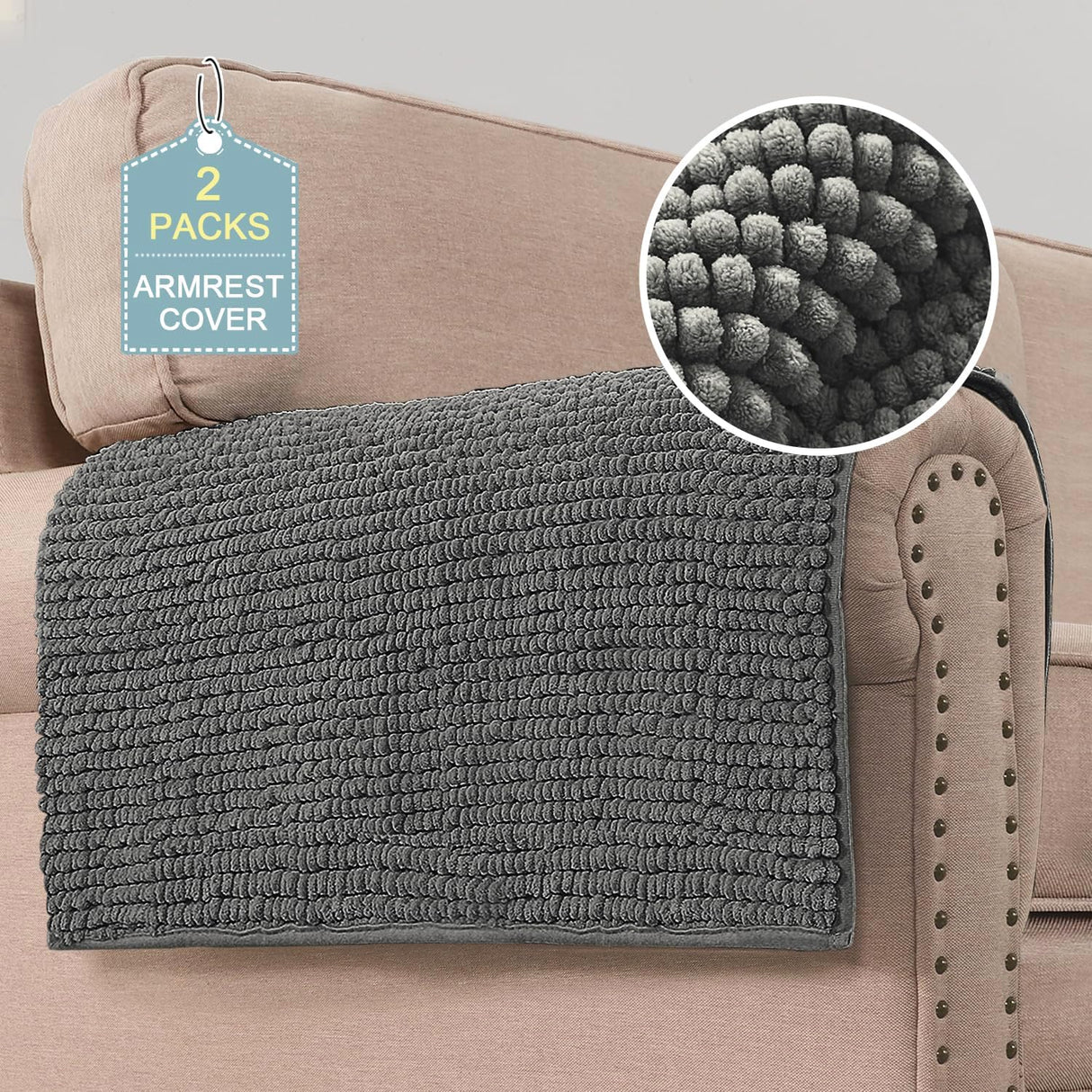 H.VERSAILTEX Thick Chenille Sofa Cover for Dogs & Pets – Soft, Anti-Slip Design