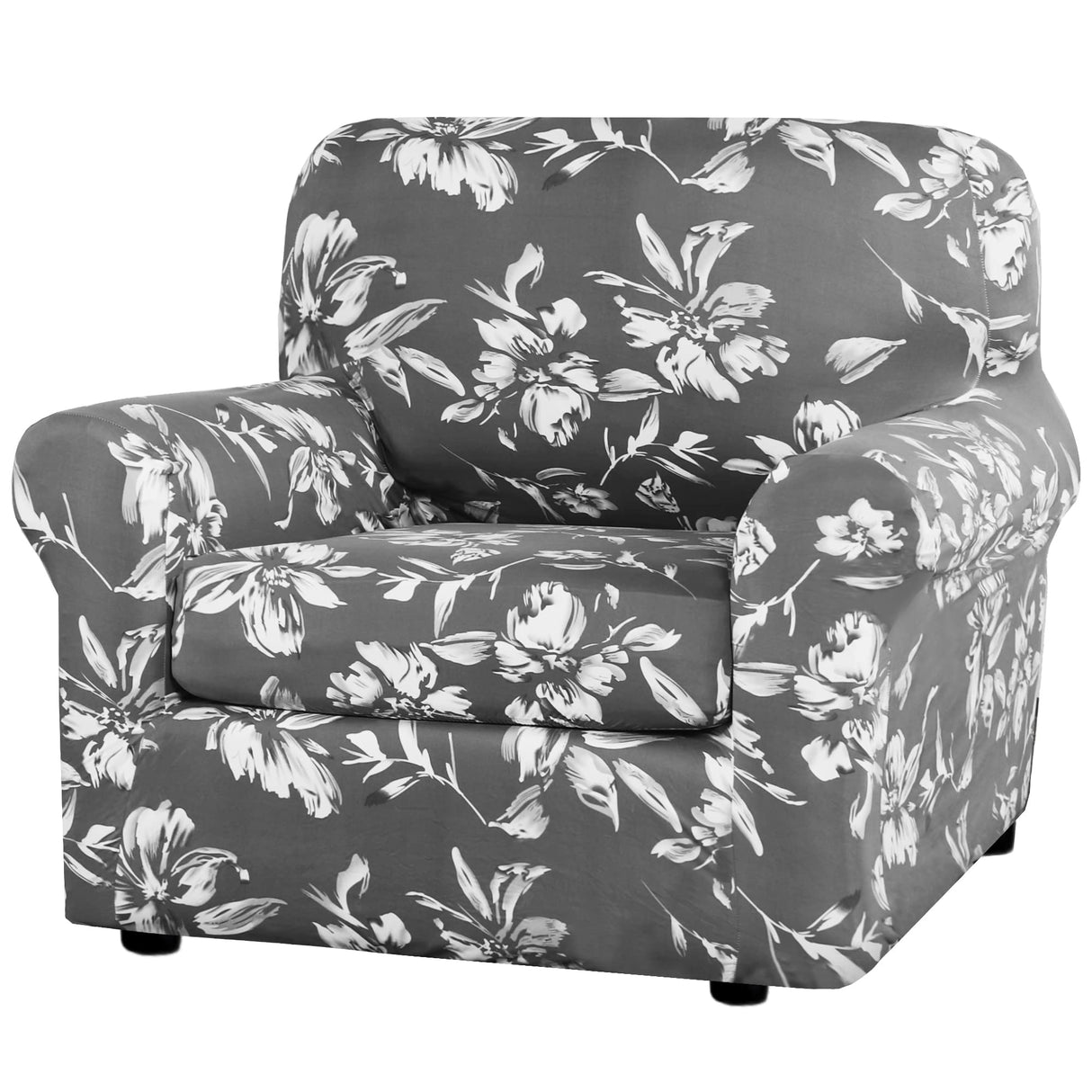 H.VERSAILTEX Super Stretch 3 Pieces Sofa Covers for 2 Cushion Couch Covers Sofa Slipcovers Feature Soft Thick Bouncy Modern Style with Individual Cushion Covers Pet Friendly - Loveseat, Aqua